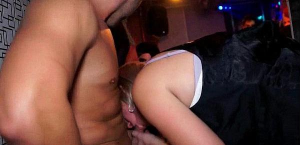 Two lovely chicks blowjob cock